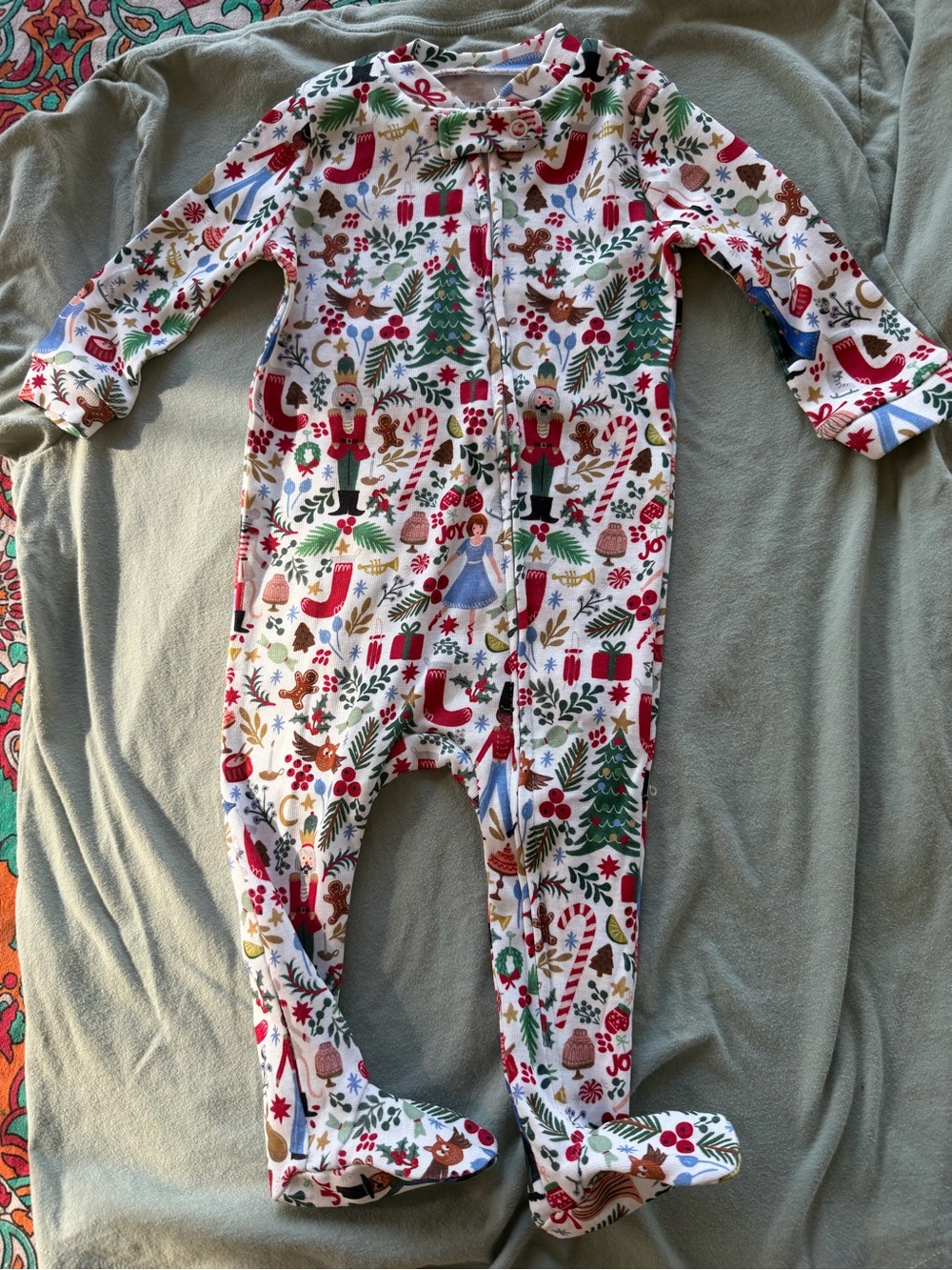 Rifle Pottery Barn Kids 3-6mo New Footed PJ Holiday Nutcracker